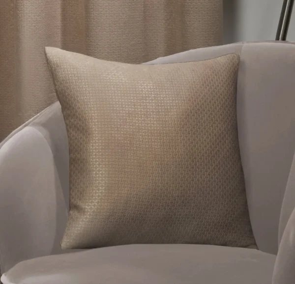 Basket Weave Taupe Cushion Covers