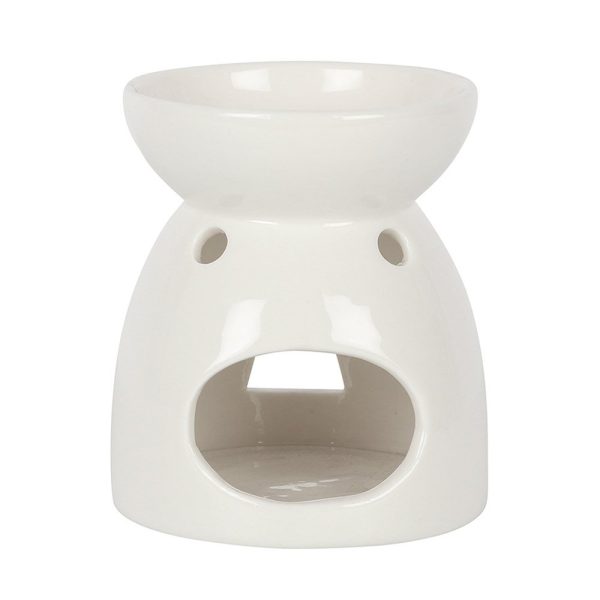 Angel Cut Out Ceramic White Oil Burner/ Wax Warmer