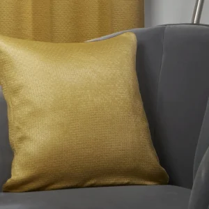 Basket Weave Mustard Yellow Cushion Covers