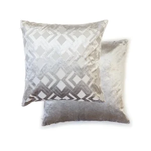 Dorchester Crushed Velvet Grey Cushion Covers