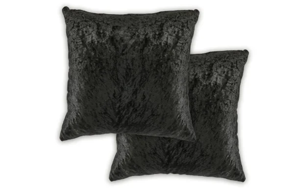 Dorchester Crushed Velvet Black Cushion Covers