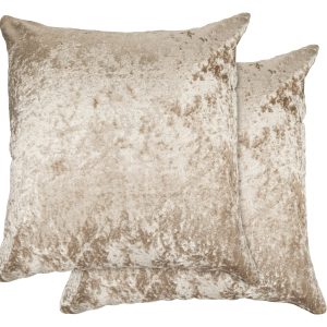 Dorchester Crushed Velvet Taupe Cushion Covers