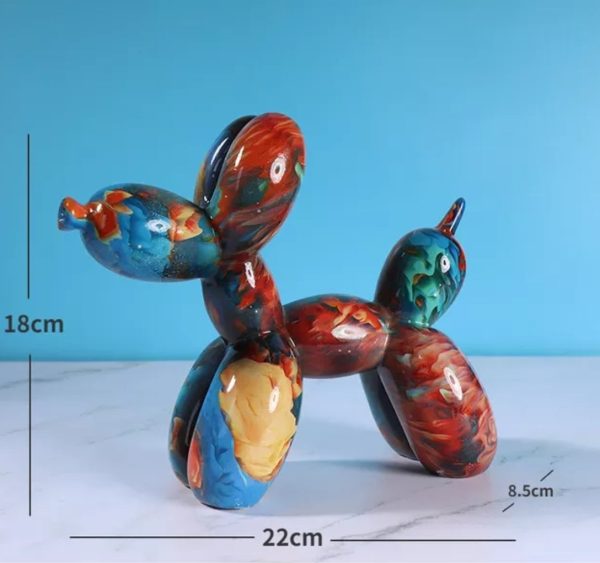 "Earth, Water, Air, Fire" Balloon Dog Sculpture