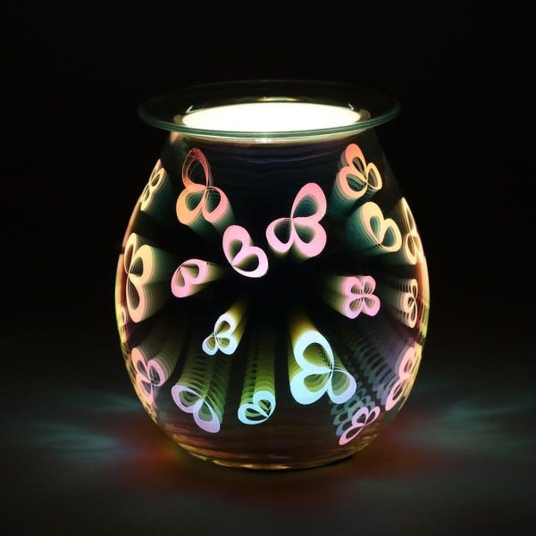 Colourful Flower Light Up Electric Wax Warmer/Oil Burner