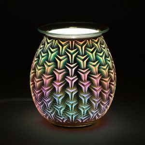 Colourful Geometric Light Up Electric Wax Oil Burner/ Wax Warmer