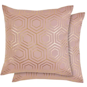 Hartford Art Deco Blush Pink Cushion Covers