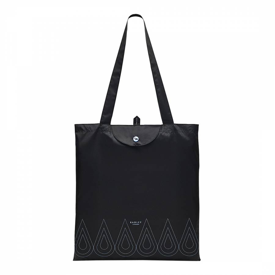 Radley Black Foldaway Bag Raindrops Dakoda