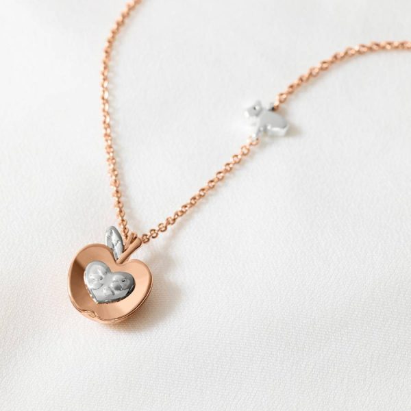 Radley Necklace - Rose Gold Apple Pendant Chain