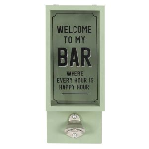 Sage Green Wall Mounted Bottle Opener