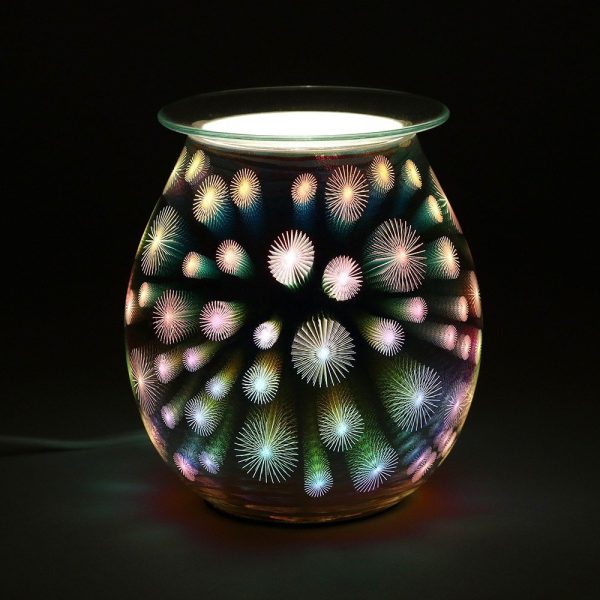 Starburst Colourful Light Up Electric Oil Burner/ Wax Warmer