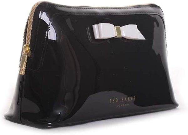 Ted Baker Make Up Bag - Large Black Cafaras with Bow