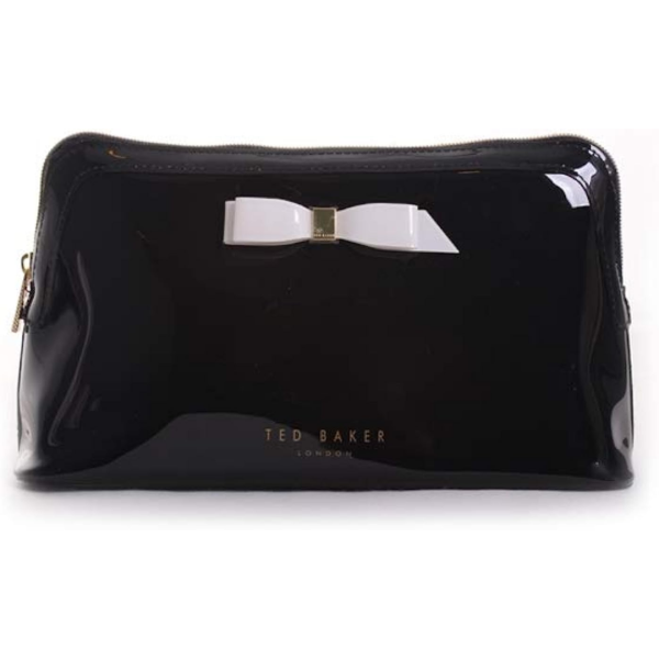 Ted Baker Make Up Bag - Large Black Cafaras with Bow