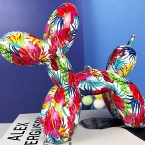 Tropical Rainforest Balloon Dog Sculpture