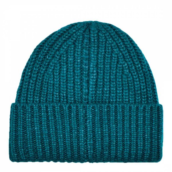 UGG Beanie Hat - Blue Chunky Rib