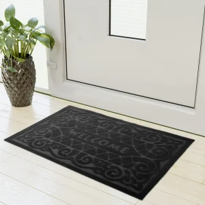 Welcome Door Mat - Black