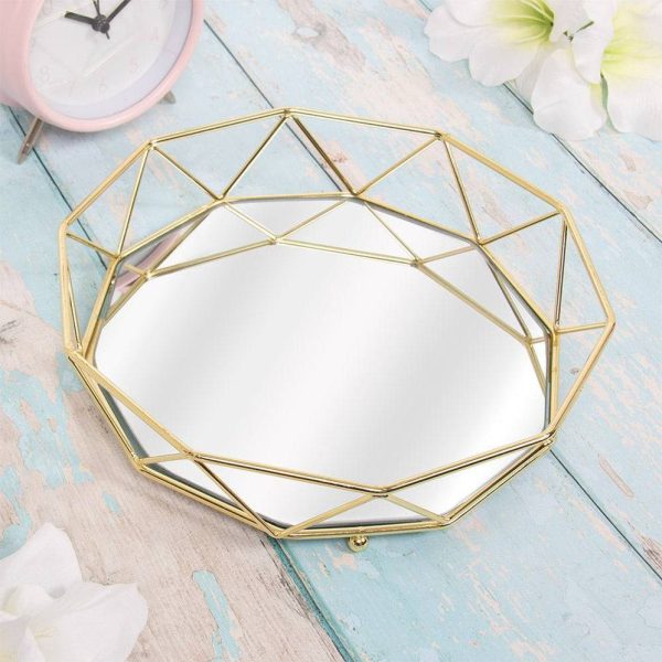 Gold Mirror Tray