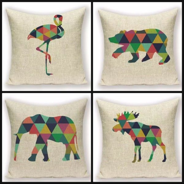 Colourful Animal Cushion Covers