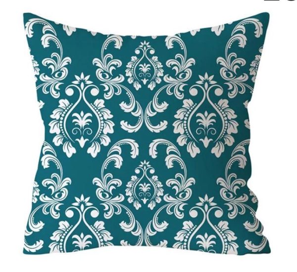 Green Damask Cushion Covers