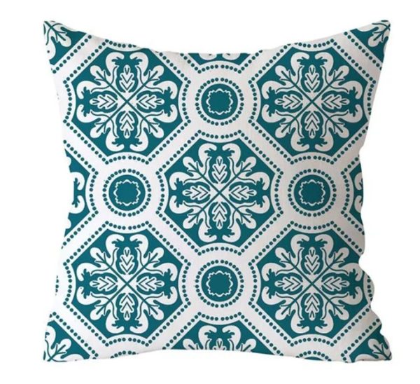 Green Damask Cushion Covers