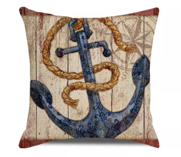 Nautical Anchor & Bouy Colourful Cushion Covers