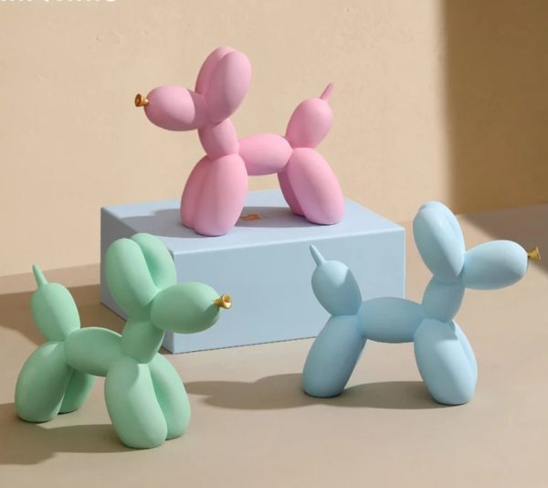 Mint Green, Pink and Baby Blue Balloon Dogs