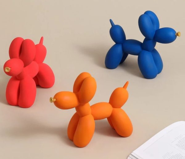 Red, Blue and Orange Balloon Dogs