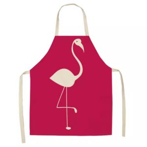 Pretty Pink Flamingo Apron for Cooking, Baking & Gardening