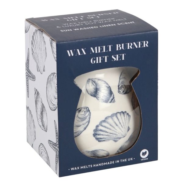 Seashells Wax Warmer/ Oil Burner Gift Set