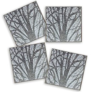 Woodland Glass Coasters