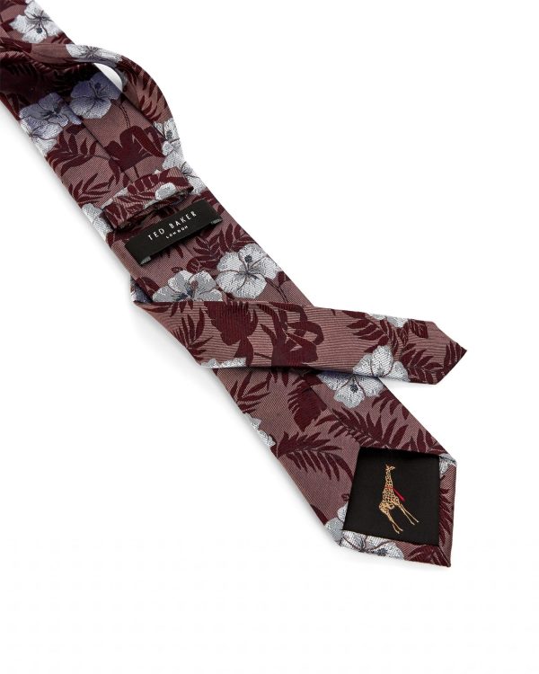 Ted Baker Tie - Red Capavi Floral Print