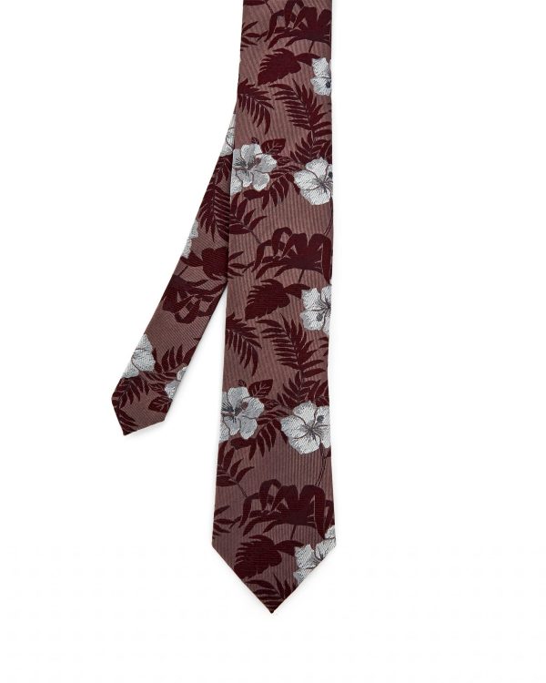 Ted Baker Red Tie - Red Capavi Floral Print