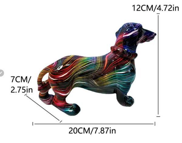 Dachshund Statue - Swirls - Image 2