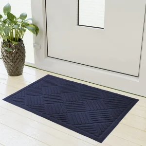 Easy Care Navy Blue Door Mat