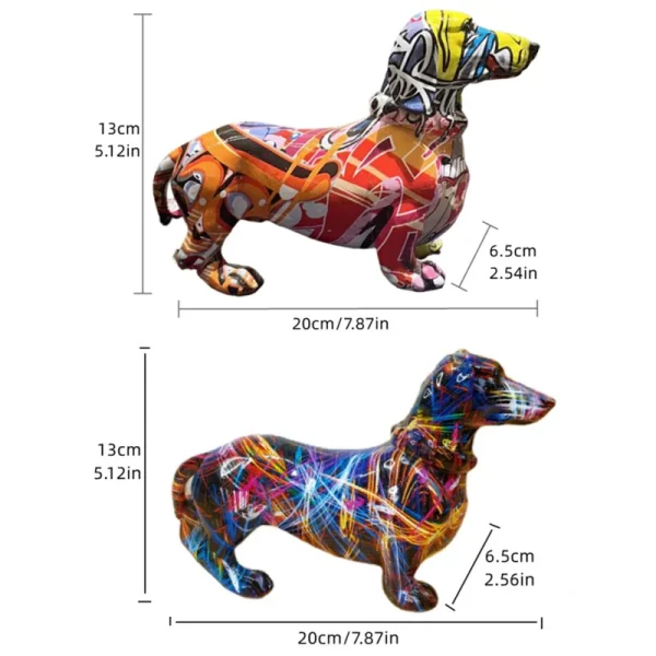 Dachshund Statue - Fireworks