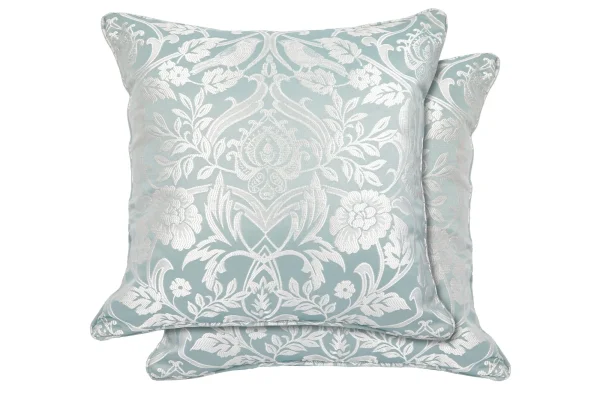 Luxury Jacquard Cushion Covers - Duck Egg Blue