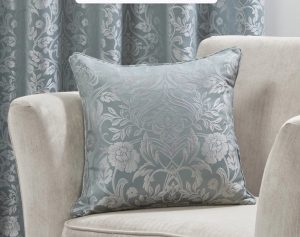 Luxury Jacquard Cushion Covers - Duck Egg Blue