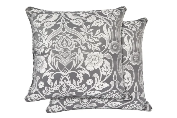 Luxury Jacquard Cushion Covers in Grey