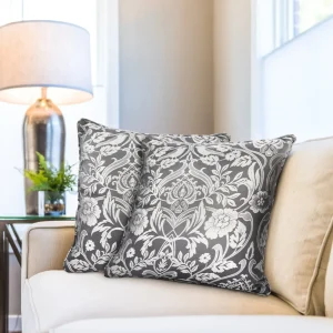 Luxury Jacquard Cushion Covers in Grey